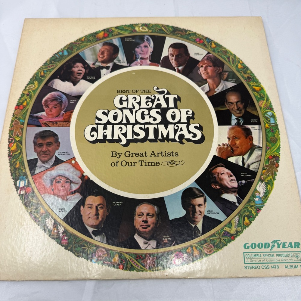 Best of the Great Songs of Christmas Vinyl LP Various Artists Goodyear CSS 1478